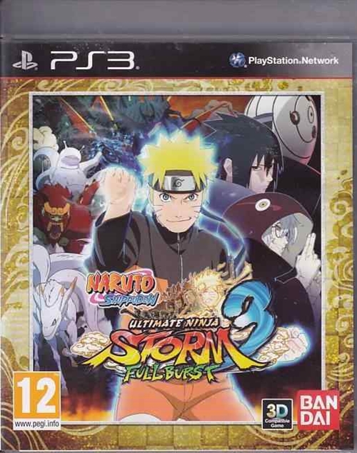 Naruto Shippuden Ultimate Ninja Storm 3 Full Burst - PS3  (B Grade) (Genbrug)